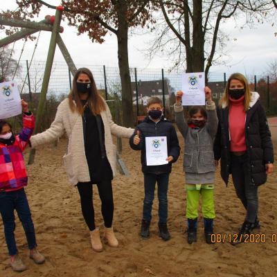 Siegerehrung in der Schule im Augustental