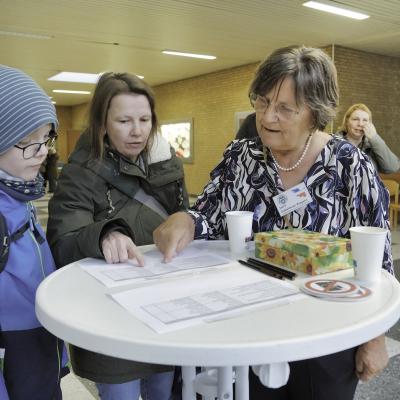 Bild 14: Anmeldung vor den Hörsälen
