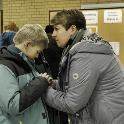 Bild 15: Anmeldung vor den Hörsälen