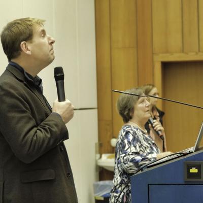 Bild 38: Begrüßung im Hörsaal 1
